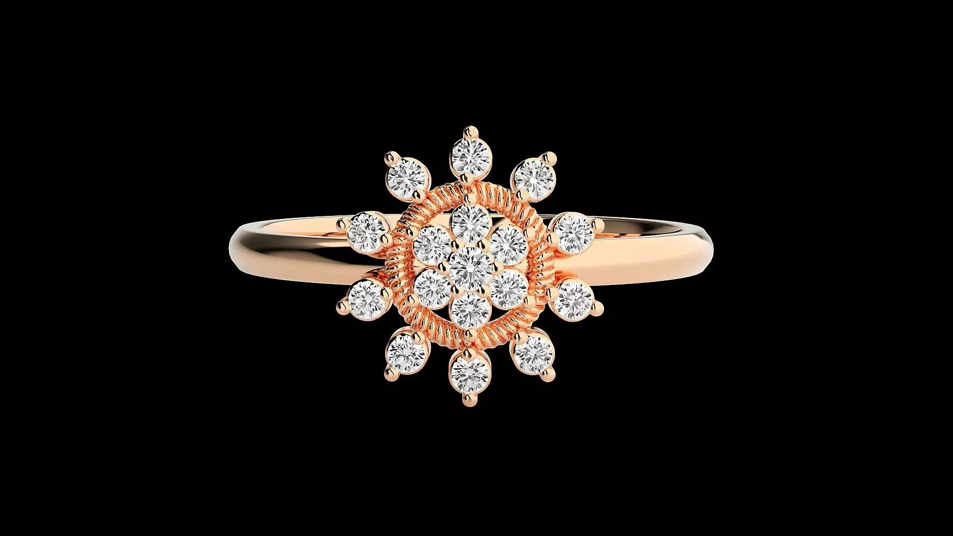 Ultra light wt minimalist Women Ring 3dm renders detail 3D print model_0