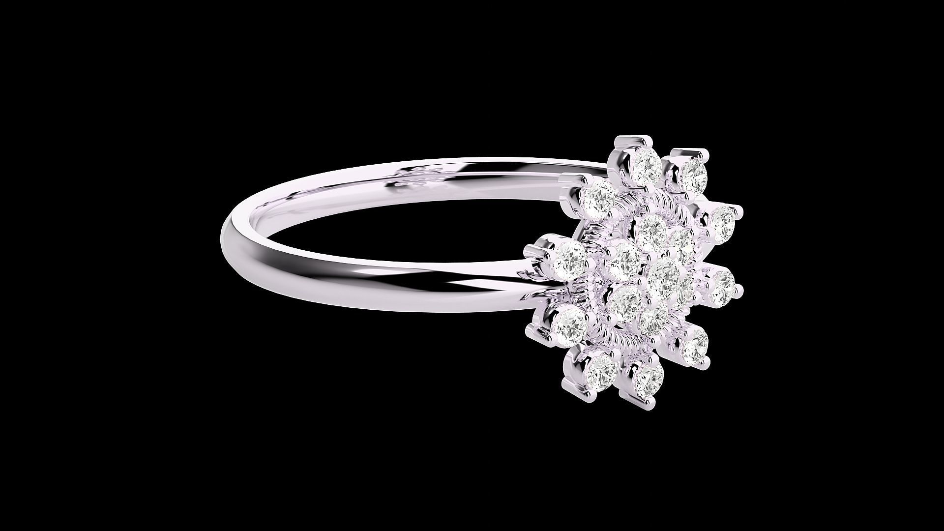 Ultra light wt minimalist Women Ring 3dm renders detail 3D print model_5