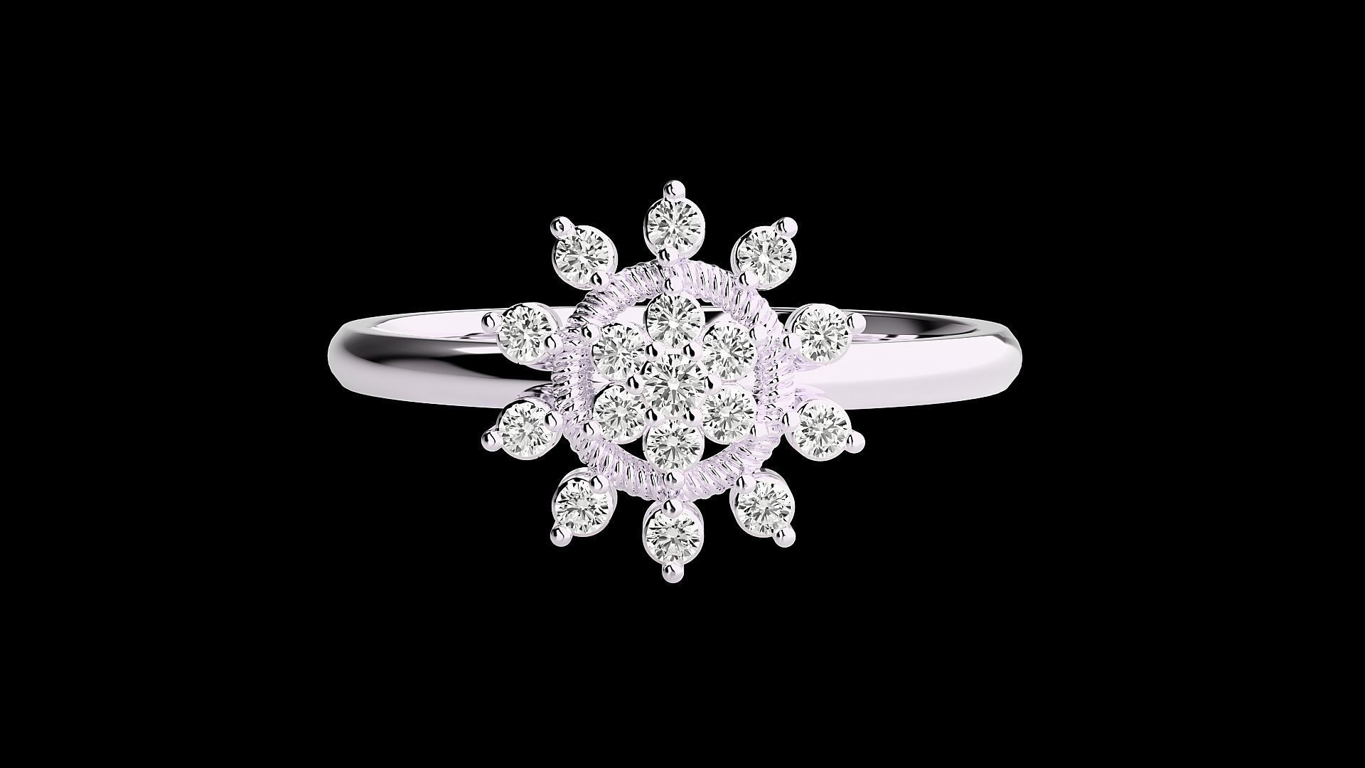 Ultra light wt minimalist Women Ring 3dm renders detail 3D print model_3