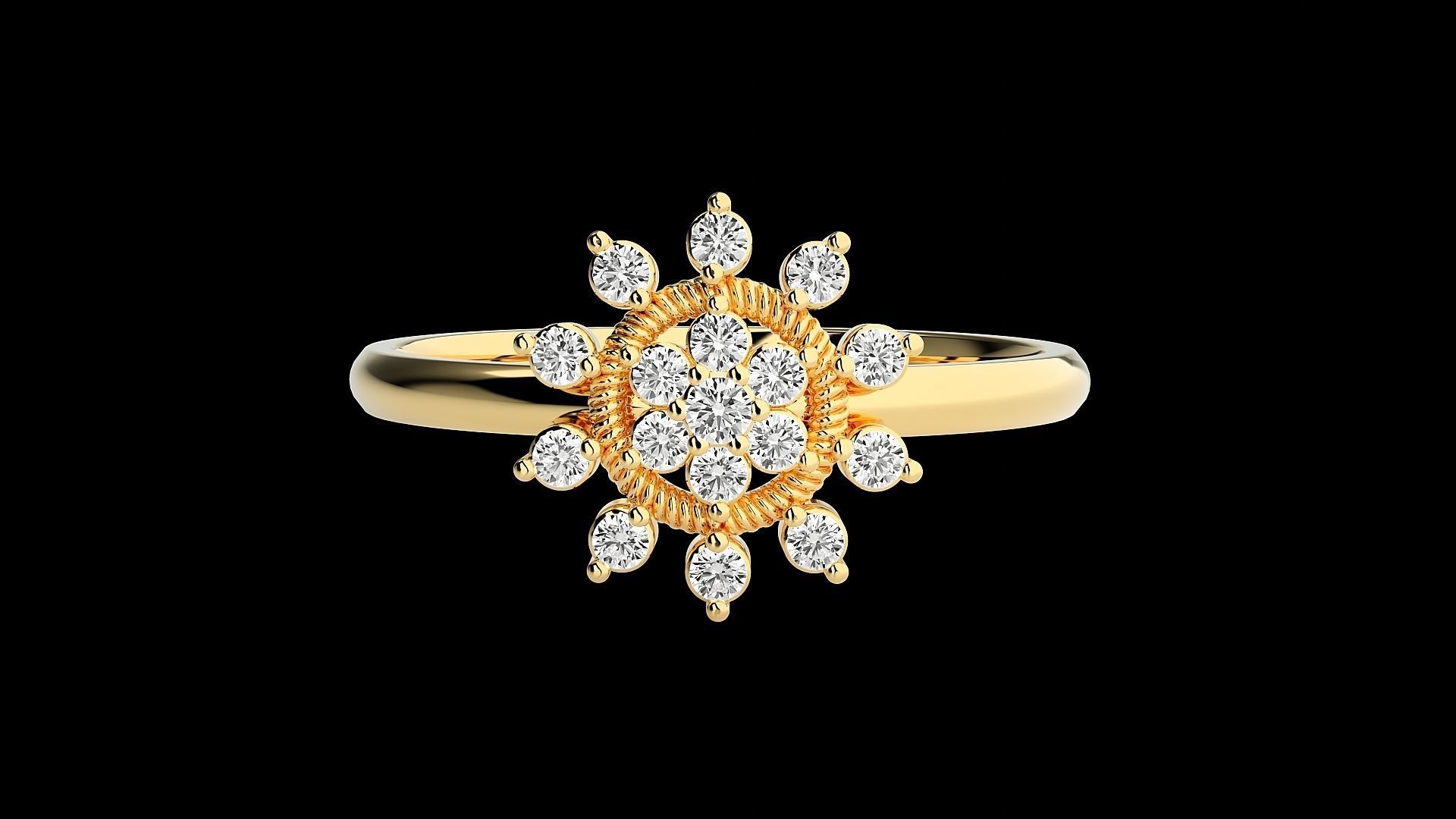 Ultra light wt minimalist Women Ring 3dm renders detail 3D print model_7