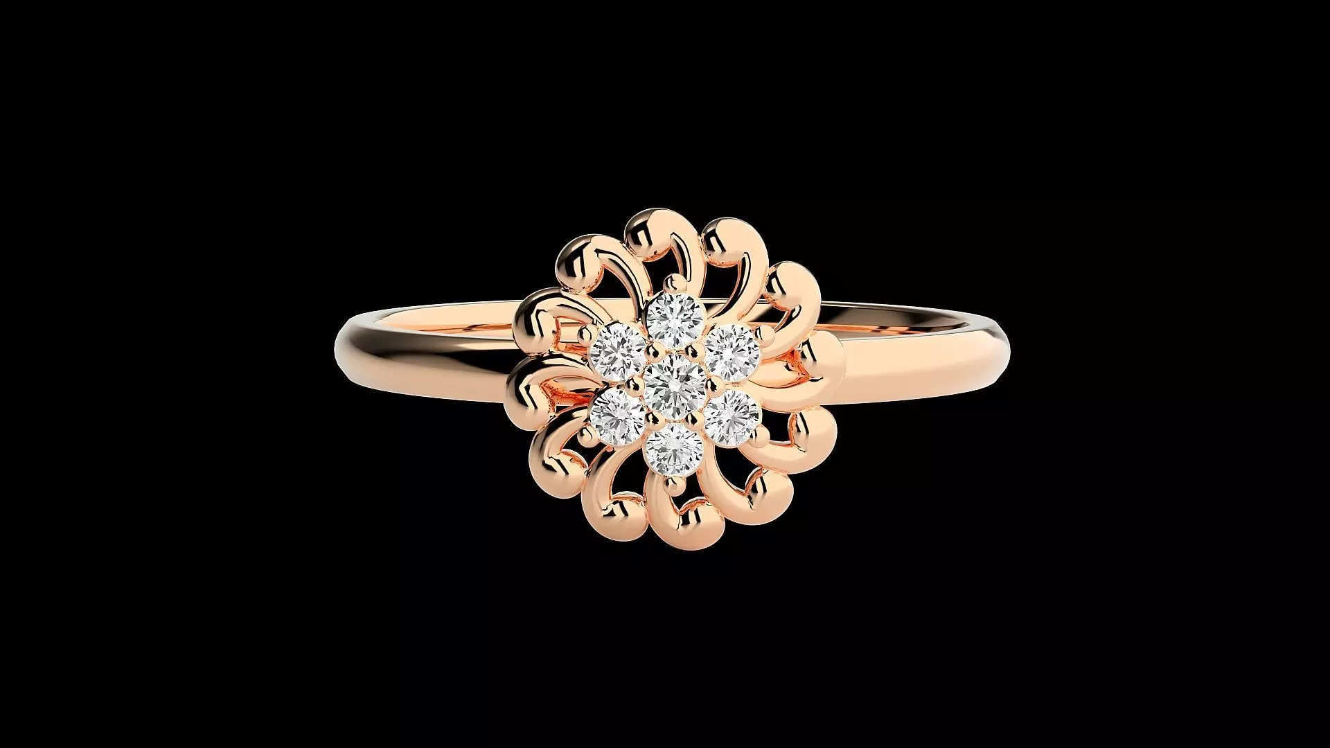 Ultra light wt minimalist Women Ring 3dm renders detail 3D print model_0