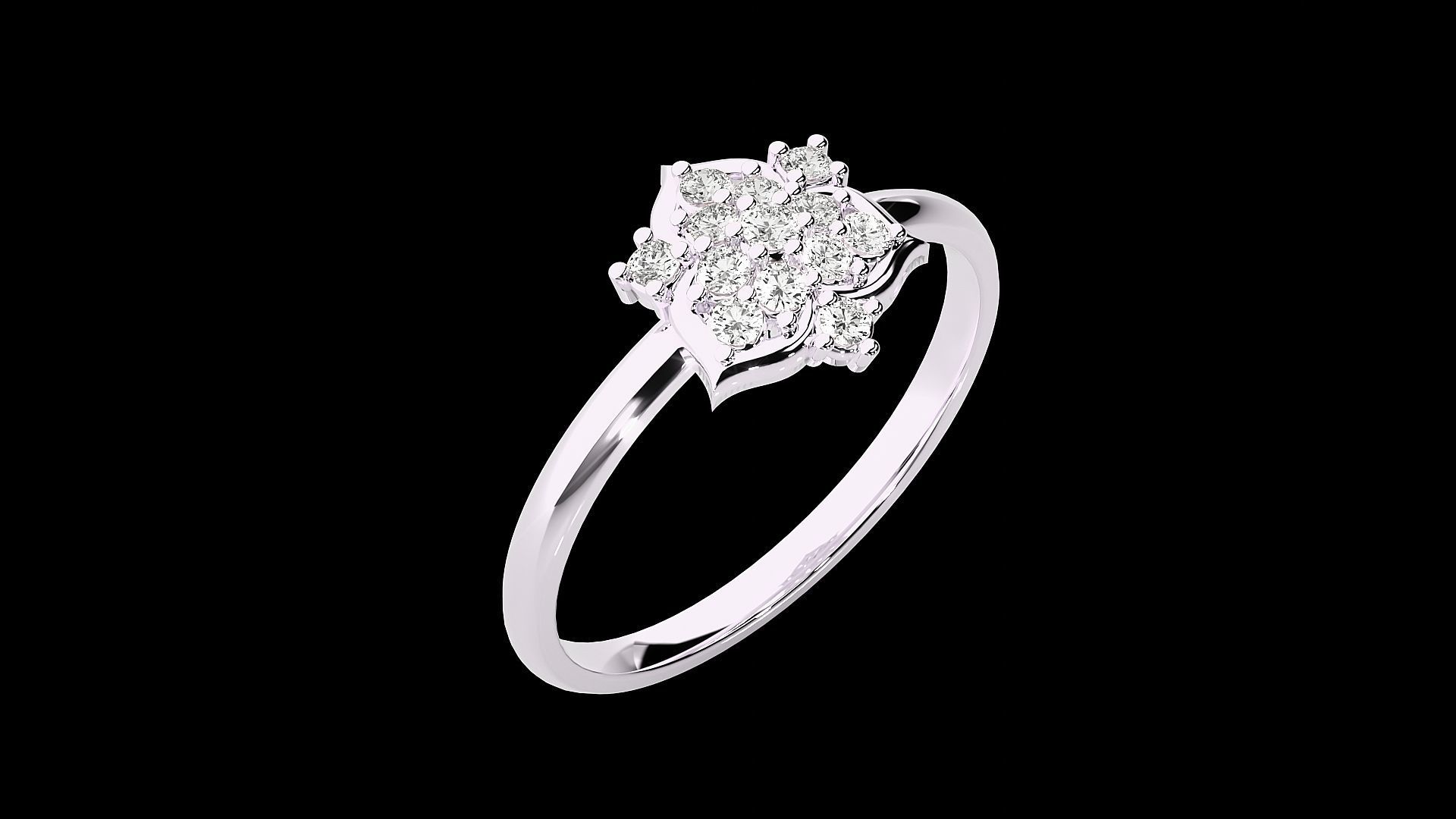 Ultra light wt minimalist Women Ring 3dm renders detail 3D print model_6