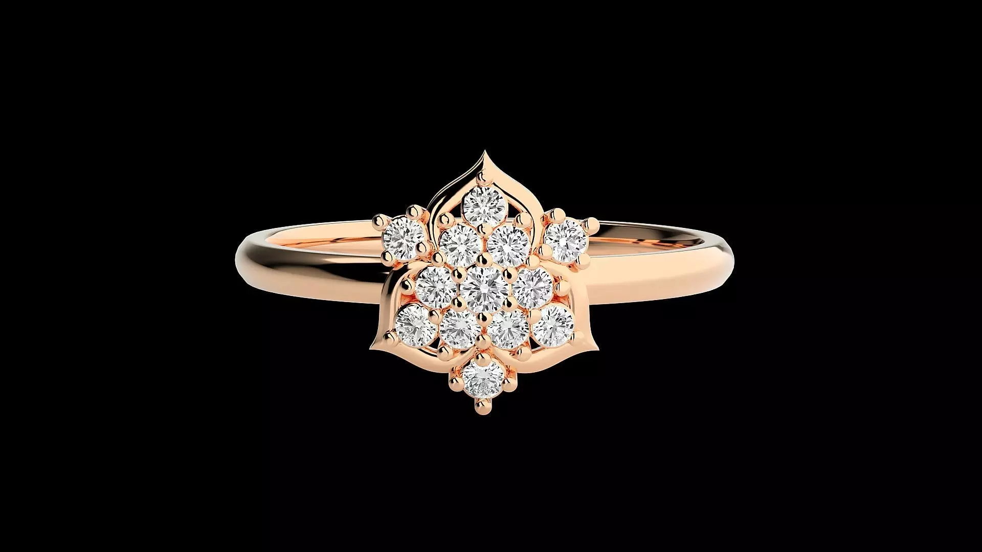 Ultra light wt minimalist Women Ring 3dm renders detail 3D print model_0