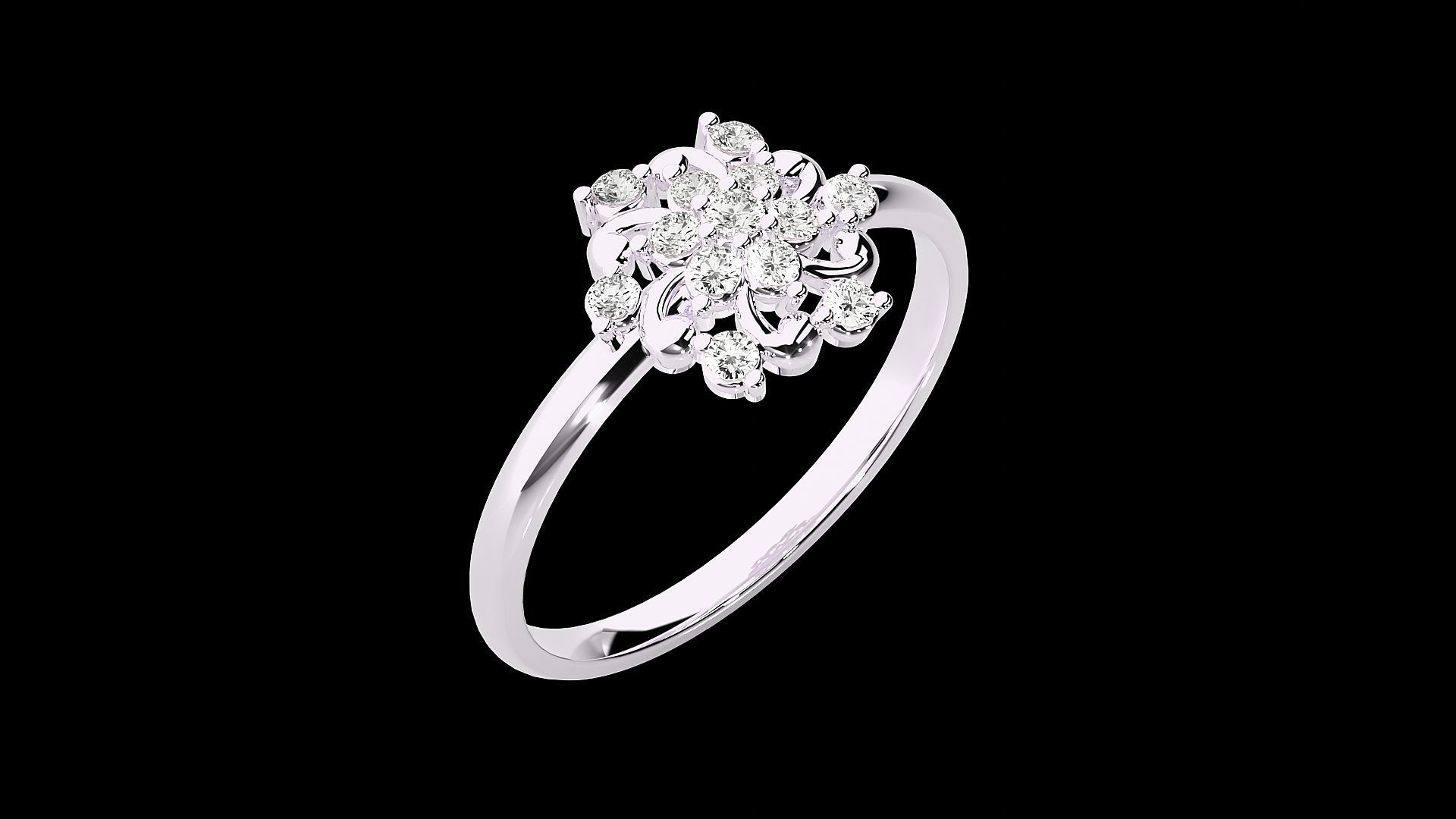 Ultra light wt minimalist Women Ring 3dm renders detail 3D print model_6