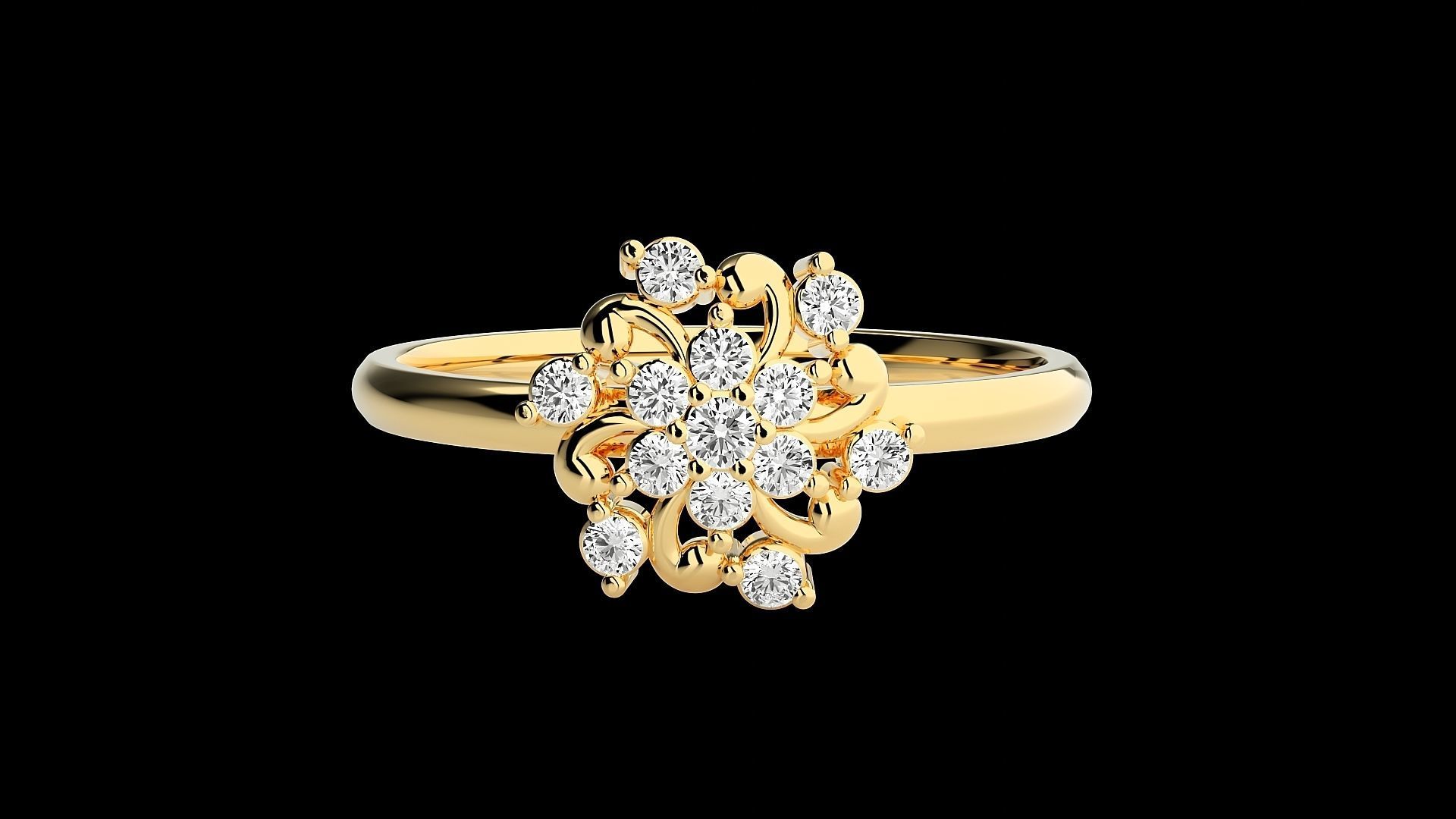 Ultra light wt minimalist Women Ring 3dm renders detail 3D print model_7