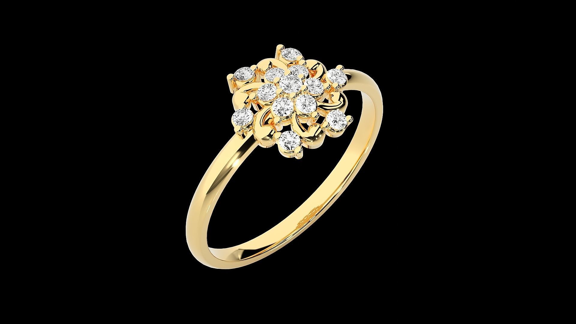 Ultra light wt minimalist Women Ring 3dm renders detail 3D print model_9