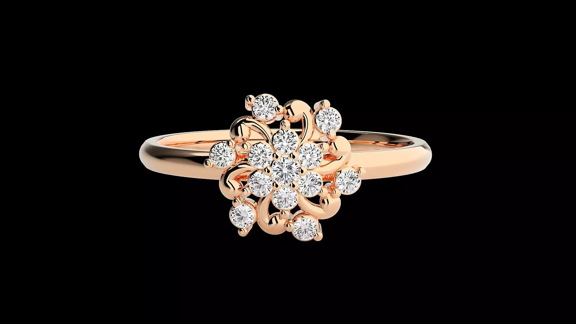 Ultra light wt minimalist Women Ring 3dm renders detail 3D print model_0