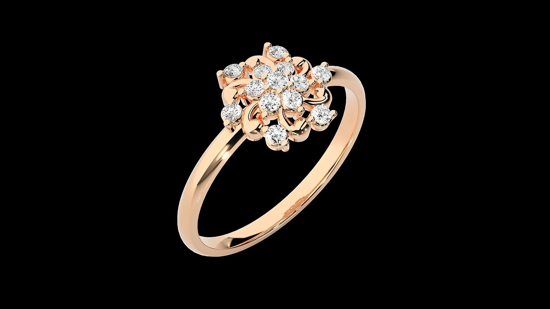 Ultra light wt minimalist Women Ring 3dm renders detail 3D print model_2