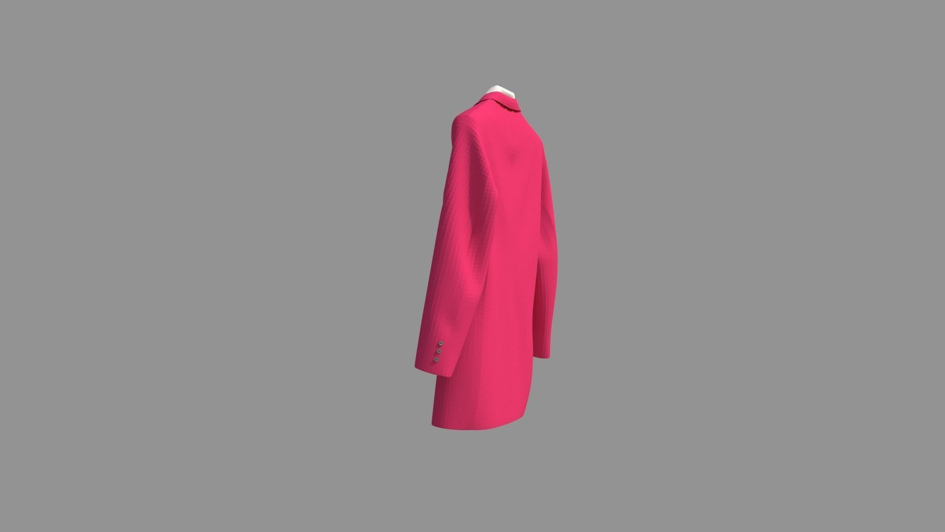 Trench Coat Suit 3D model_6