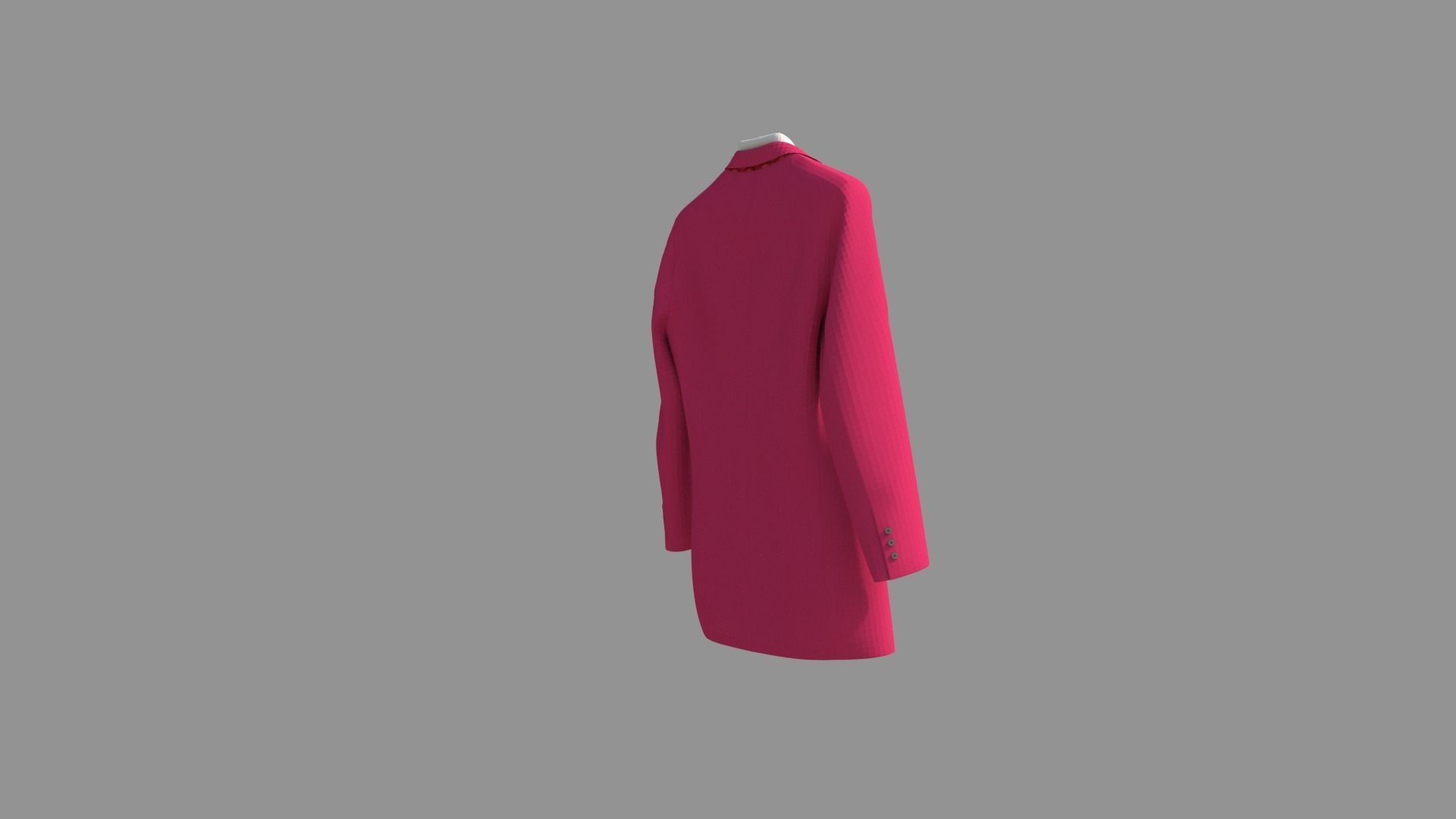 Trench Coat Suit 3D model_1