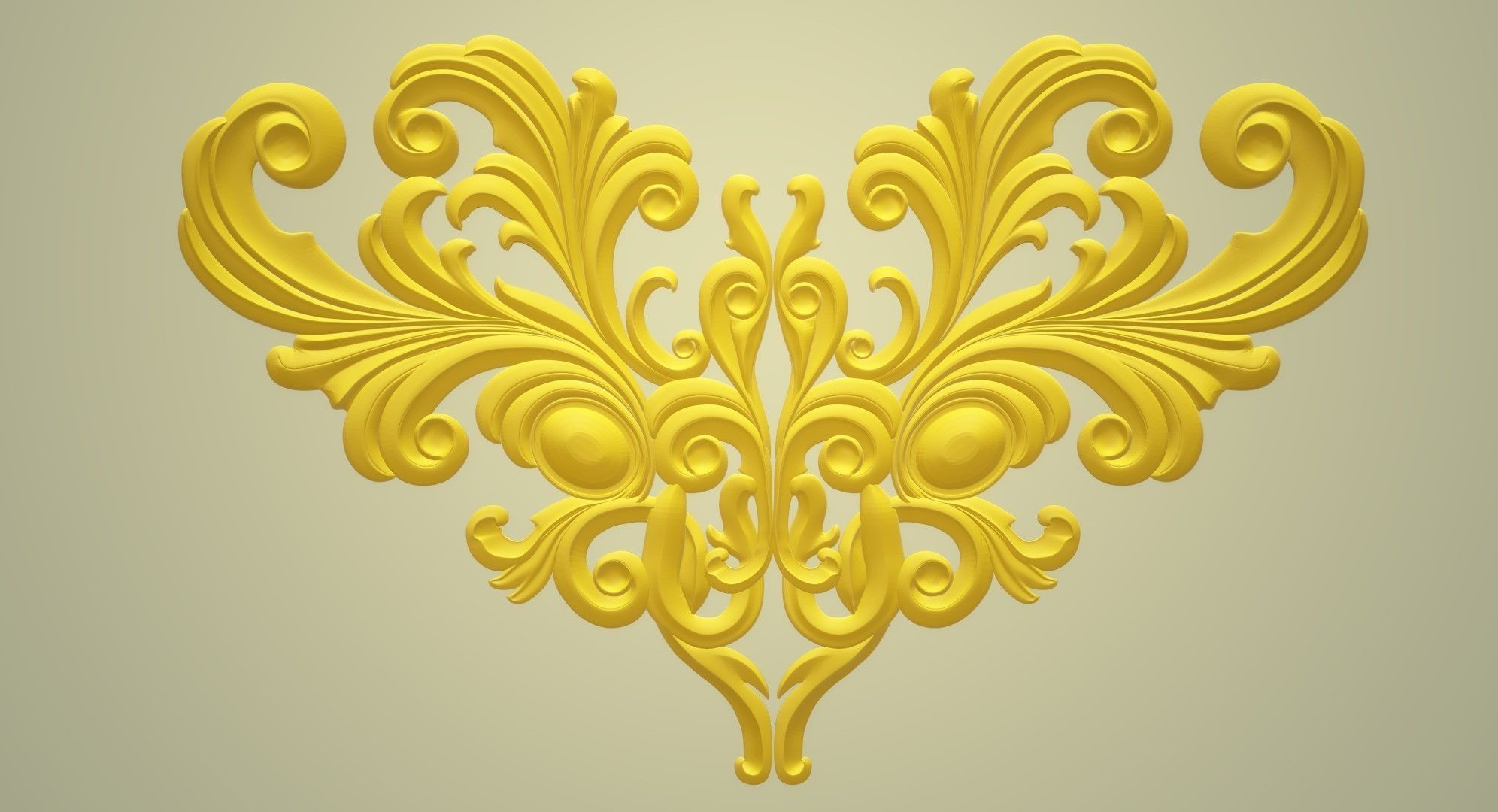 DECOR ornate heart shaped design 3D model_1