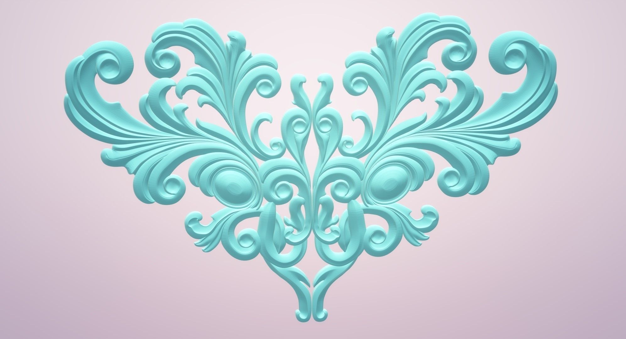 DECOR ornate heart shaped design 3D model_5