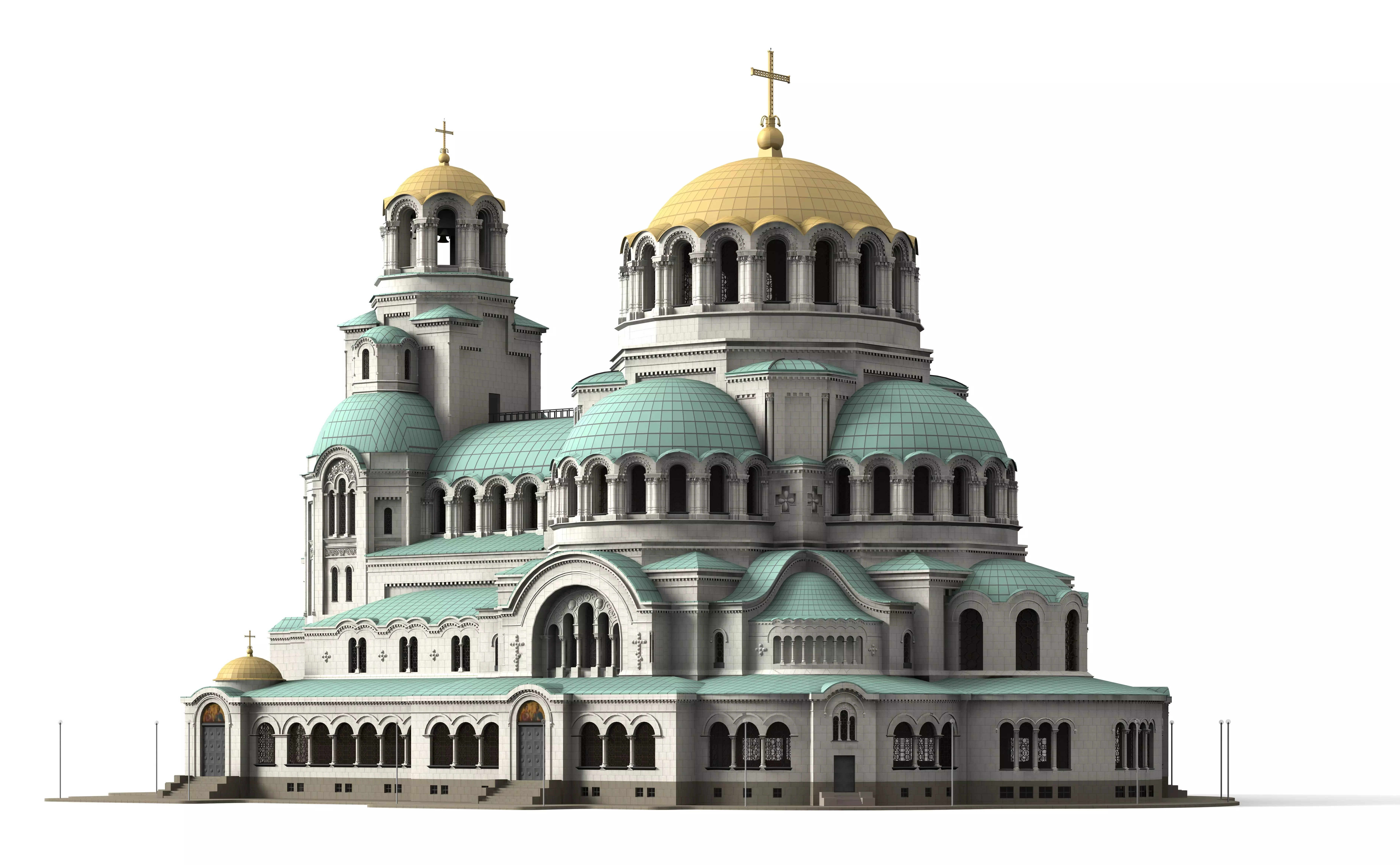 Alexander Nevsky Cathedral 3D model_0