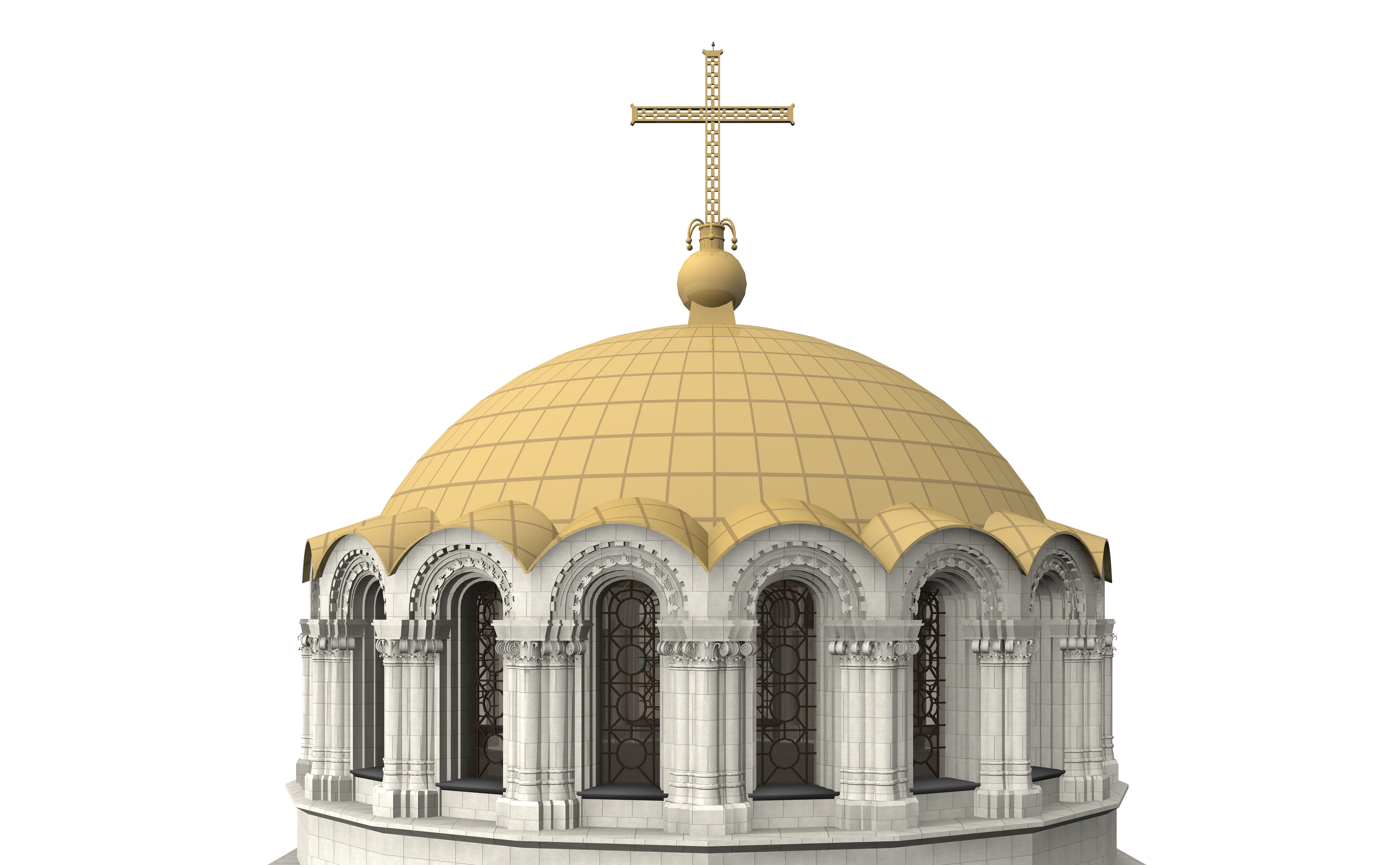 Alexander Nevsky Cathedral 3D model_8