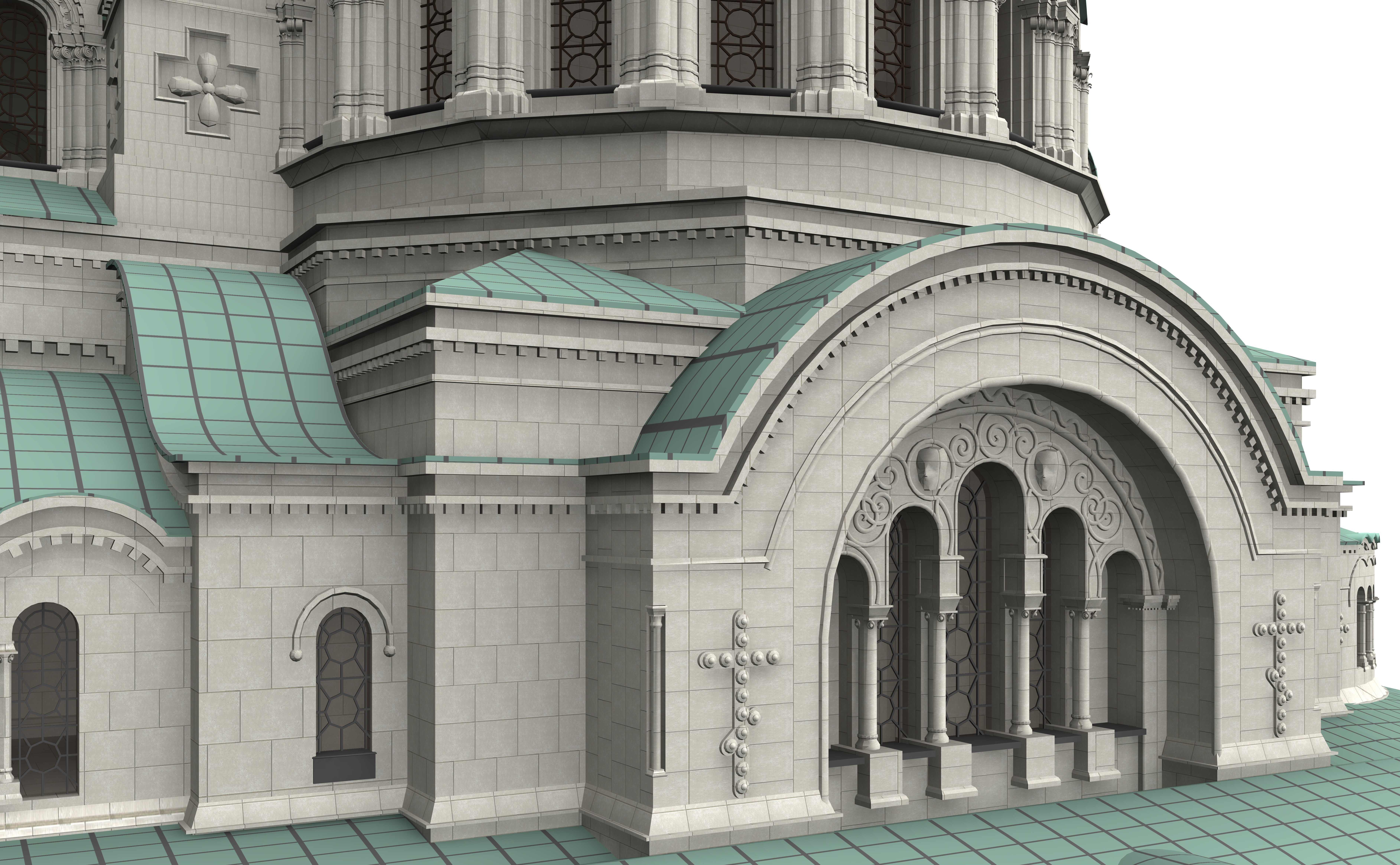 Alexander Nevsky Cathedral 3D model_11