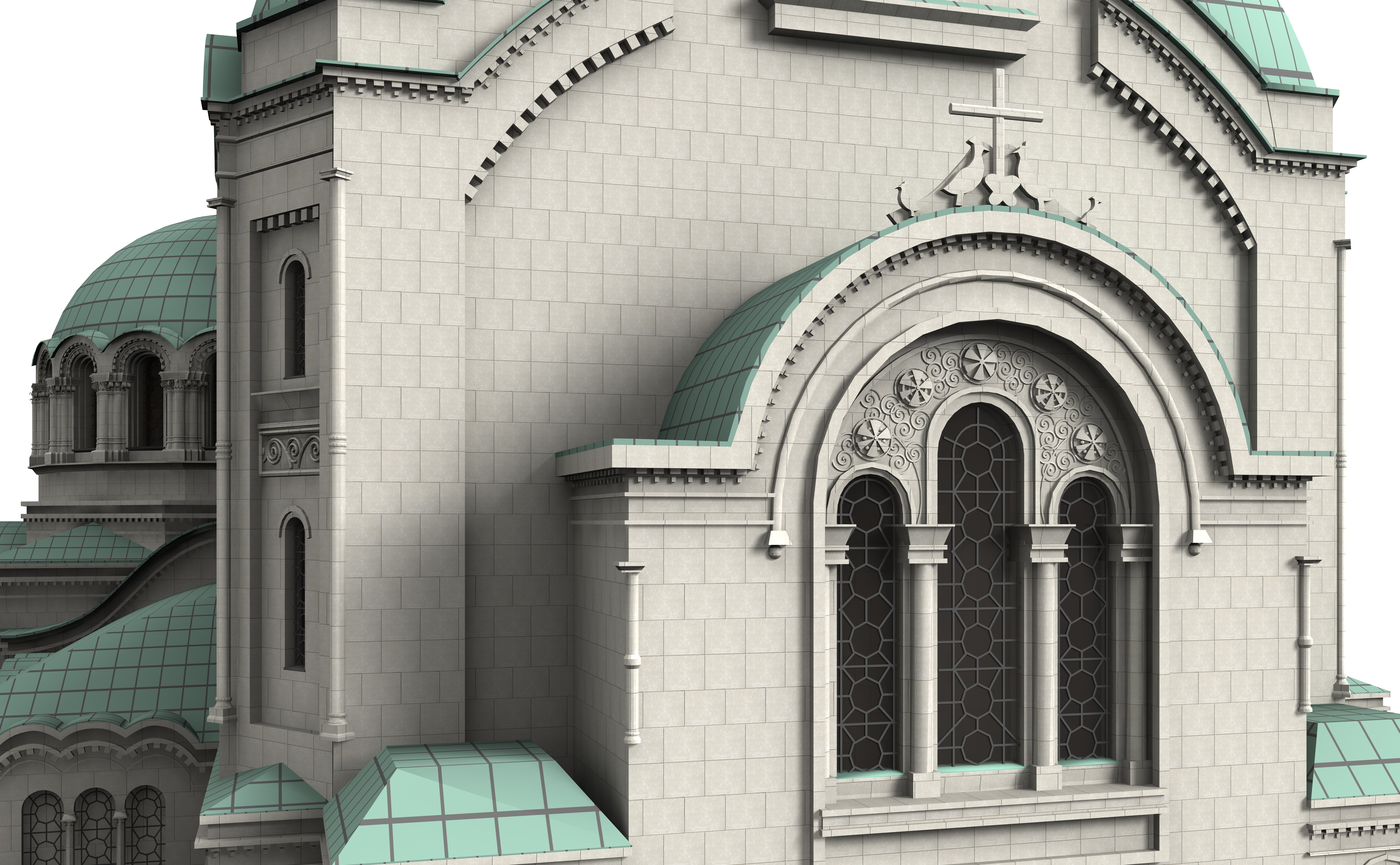 Alexander Nevsky Cathedral 3D model_9