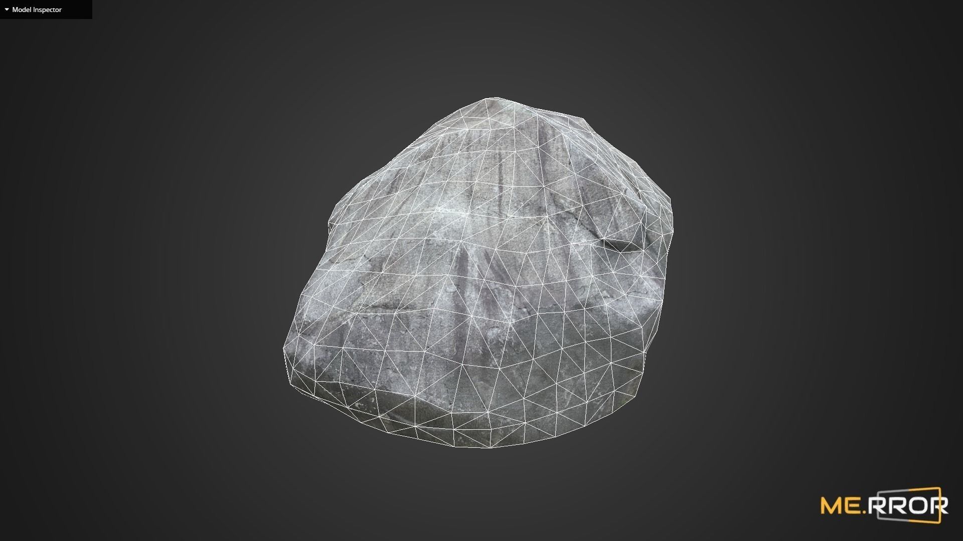 Game Ready Mossy Gray Rock Low-poly 3D model_10