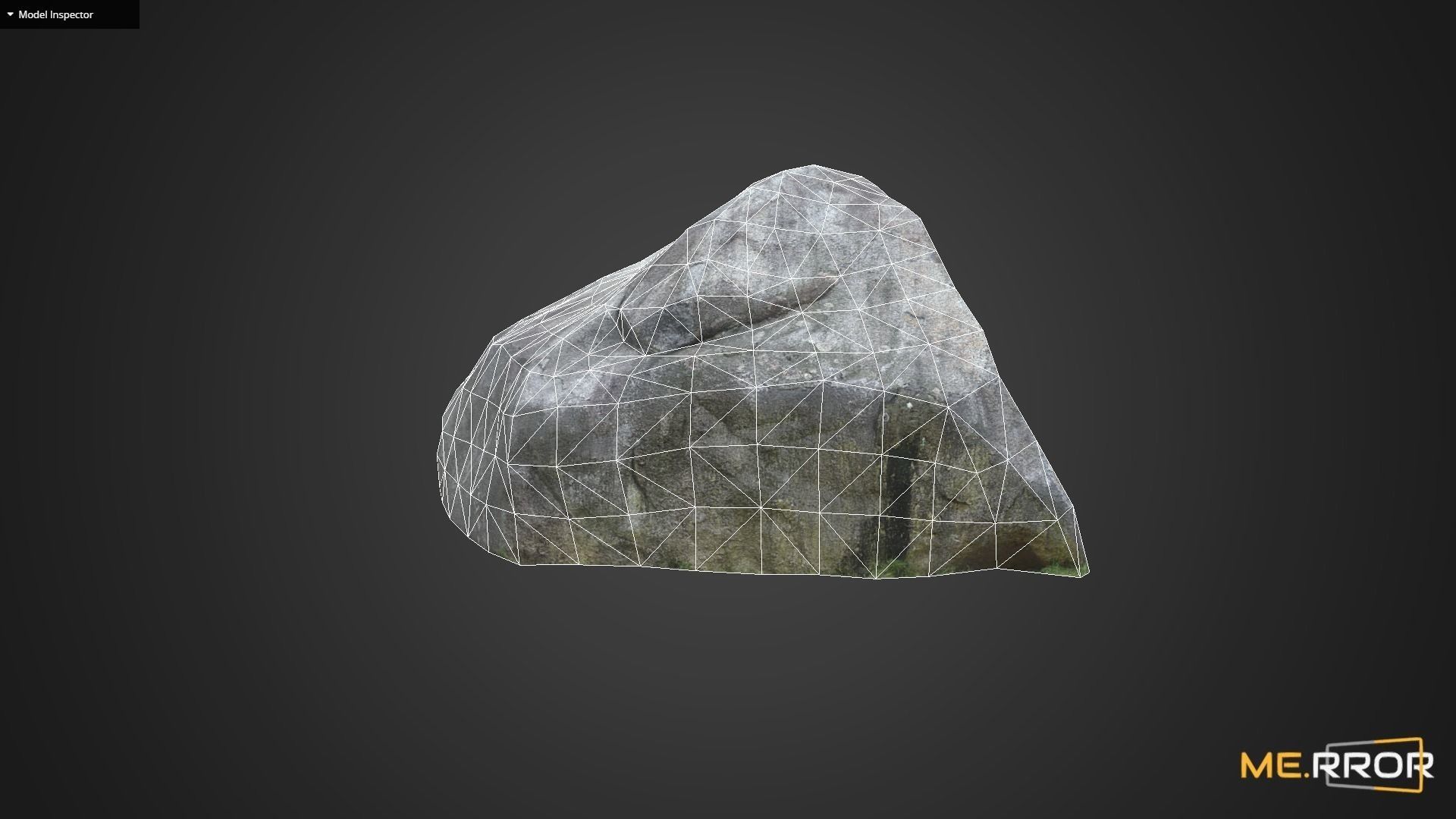 Game Ready Mossy Gray Rock Low-poly 3D model_11