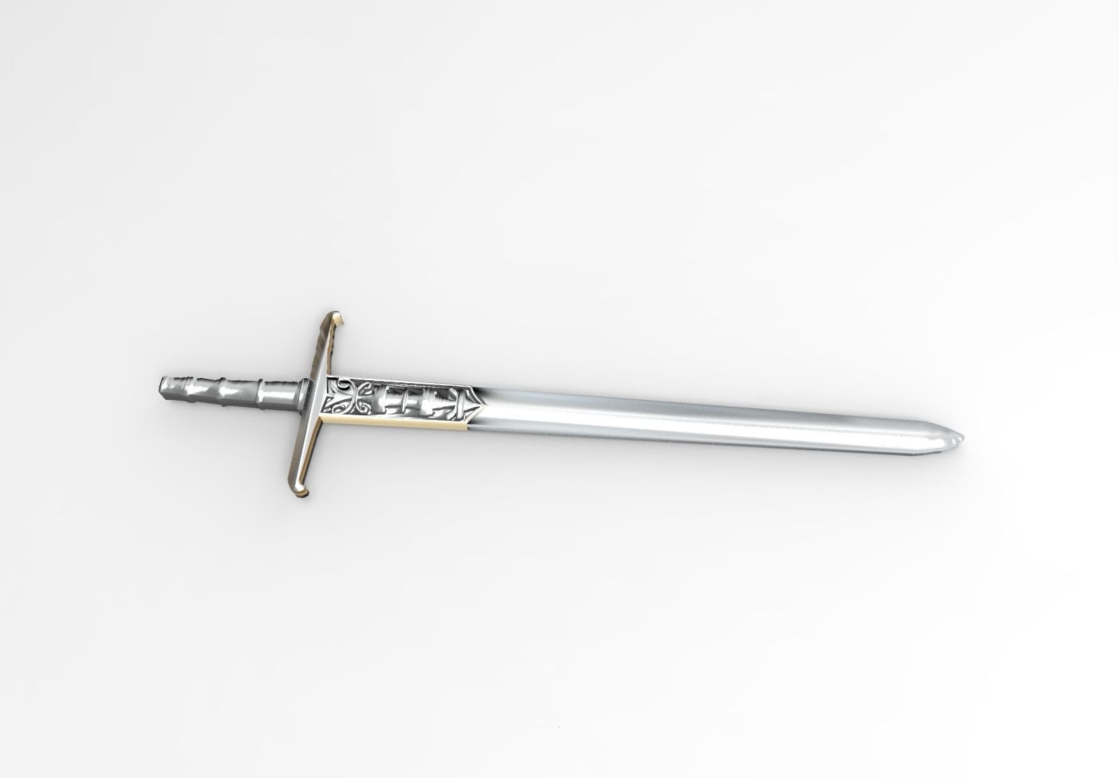 Sword type G 3D model_5