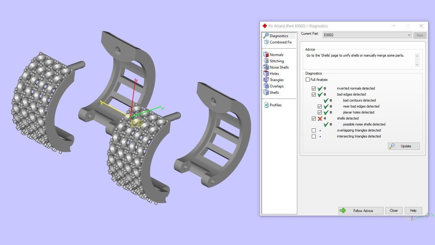 Gold Earring with 80 gems 3D print model_23
