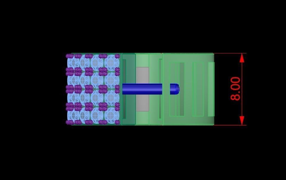 Gold Earring with 80 gems 3D print model_20