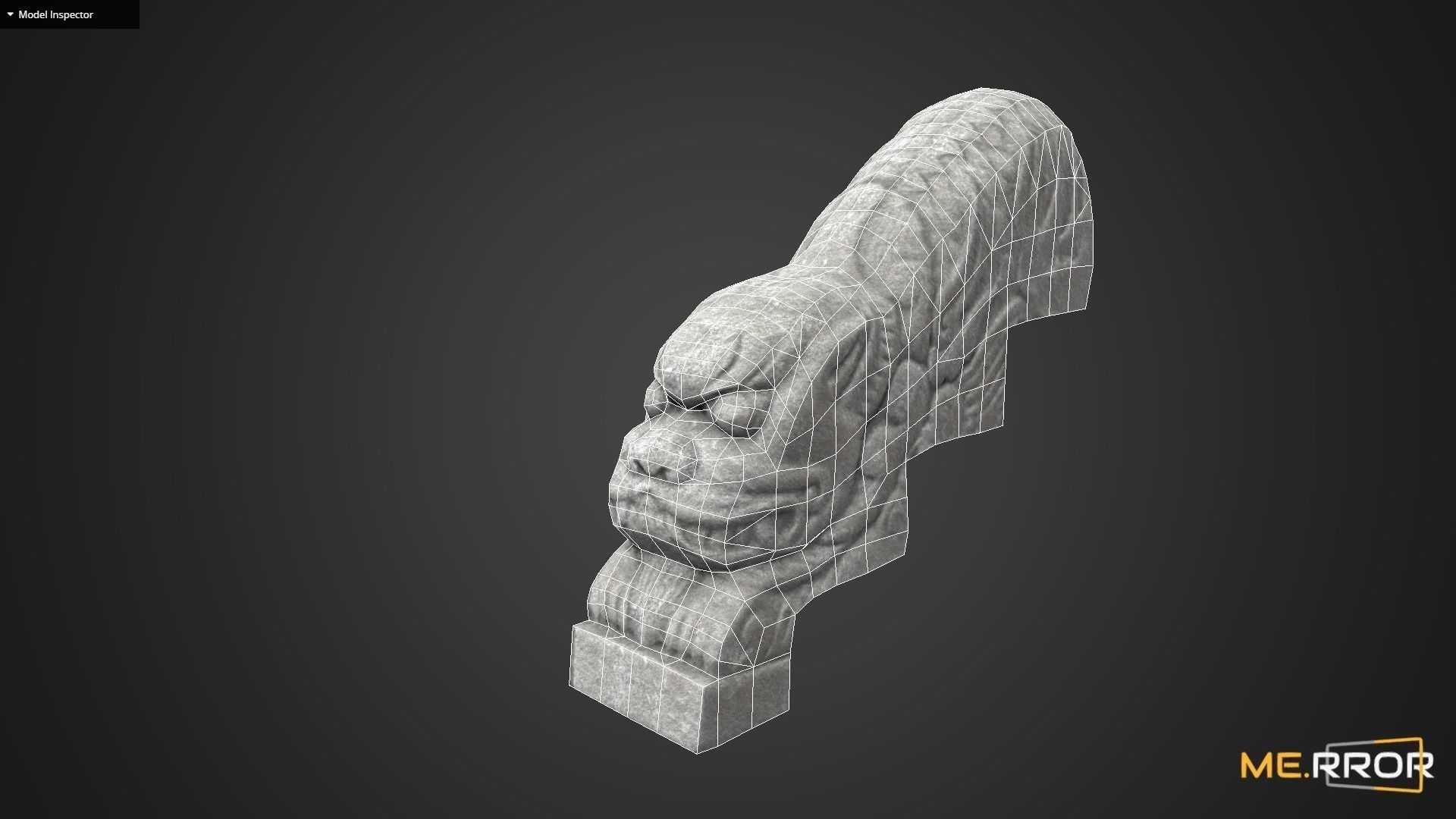 Game Ready Heatea Mythical Unicorn Lion Stone Stair 2 Low-poly 3D model_7