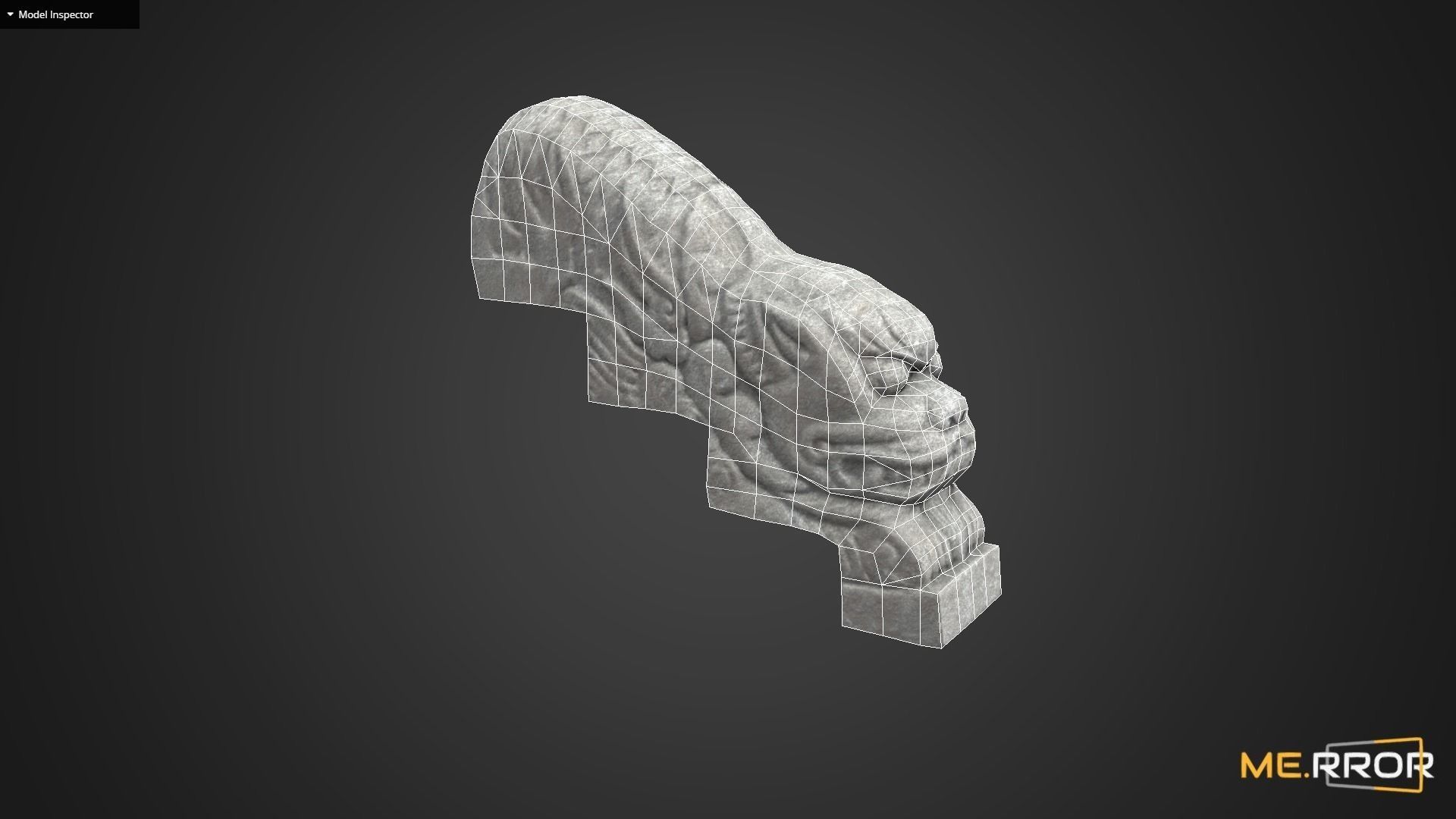 Game Ready Heatea Mythical Unicorn Lion Stone Stair 2 Low-poly 3D model_9