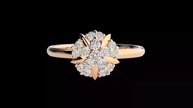 Ultra light wt minimalist Women Ring 3dm renders detail