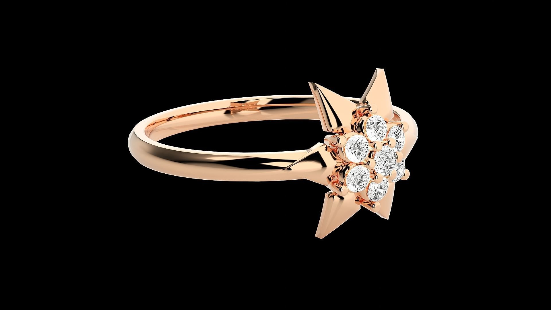 Ultra light wt minimalist Women Ring 3dm renders detail 3D print model_1