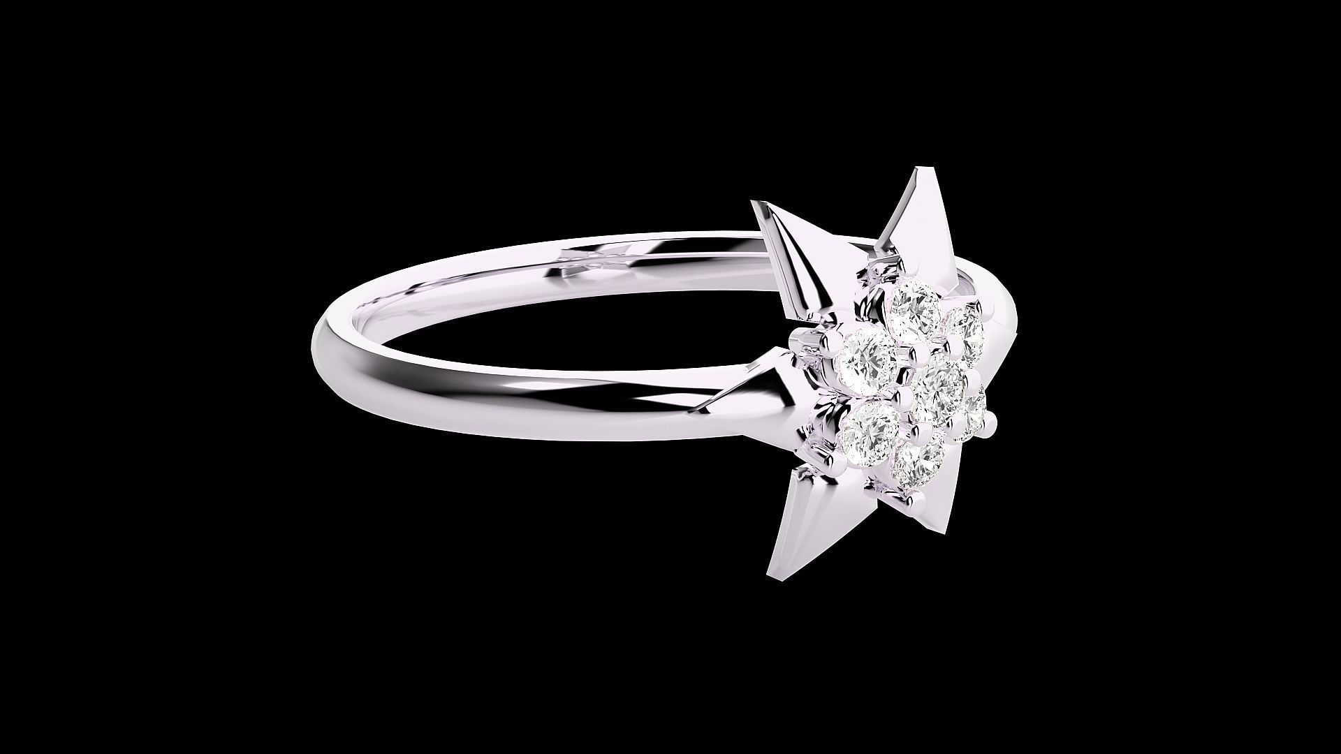 Ultra light wt minimalist Women Ring 3dm renders detail 3D print model_5