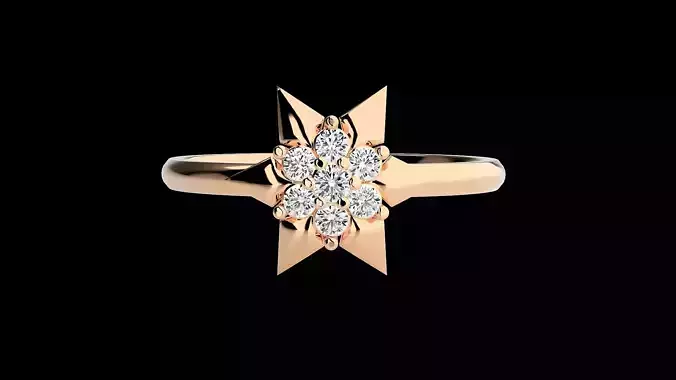 Ultra light wt minimalist Women Ring 3dm renders detail