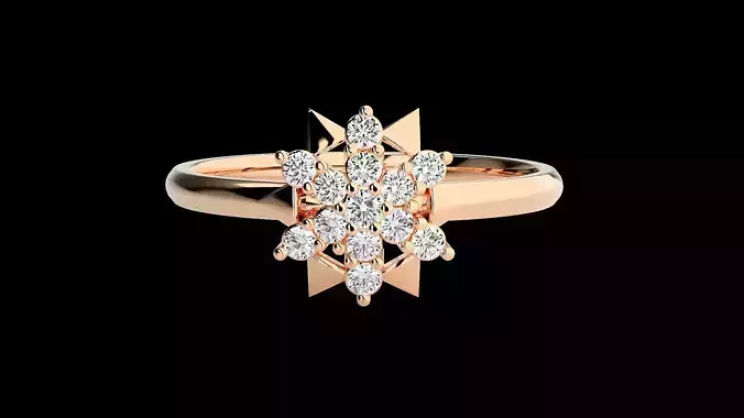 Ultra light wt minimalist Women Ring 3dm renders detail