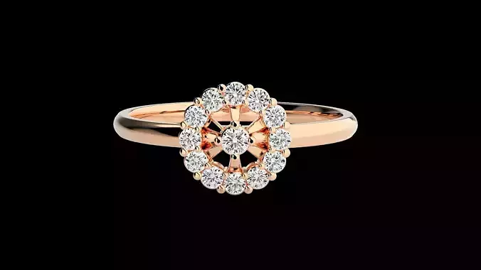 Ultra light wt minimalist Women Ring 3dm renders detail