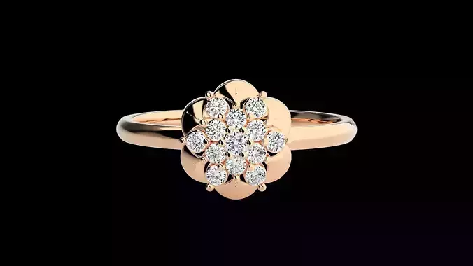 Ultra light wt minimalist Women Ring 3dm renders detail