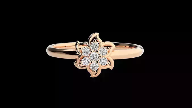 Ultra light wt minimalist Women Ring 3dm renders detail