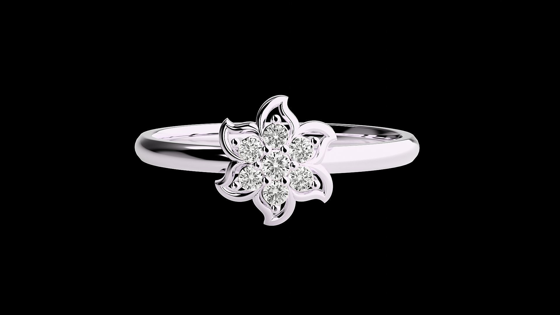 Ultra light wt minimalist Women Ring 3dm renders detail 3D print model_3