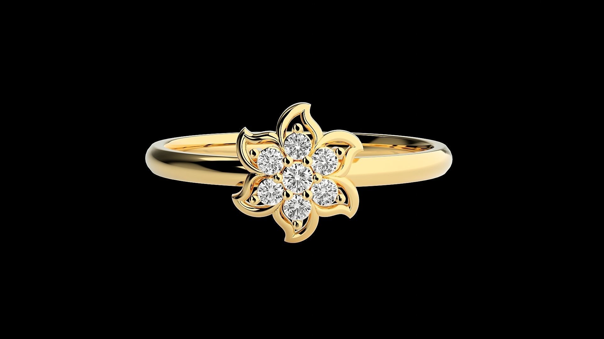 Ultra light wt minimalist Women Ring 3dm renders detail 3D print model_7