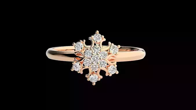 Ultra light wt minimalist Women Ring 3dm renders detail