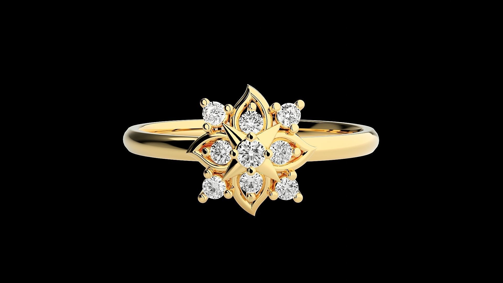 Ultra light wt minimalist Women Ring 3dm renders detail 3D print model_7