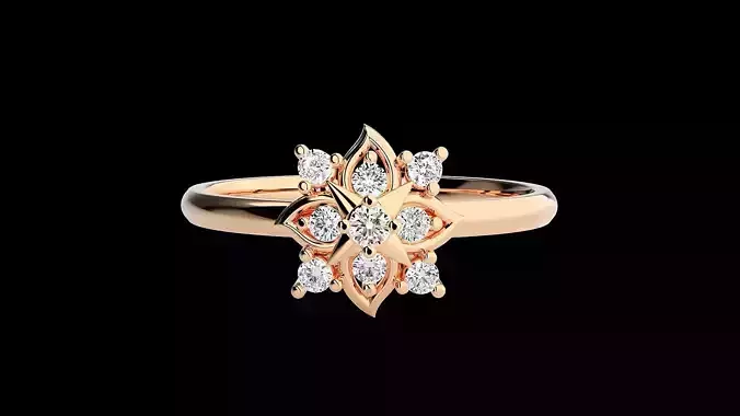 Ultra light wt minimalist Women Ring 3dm renders detail