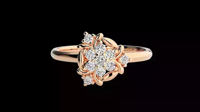 Ultra light wt minimalist Women Ring 3dm renders detail