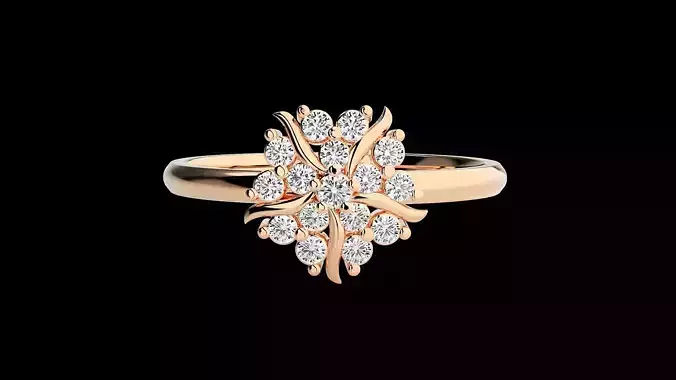 Ultra light wt minimalist Women Ring 3dm renders detail