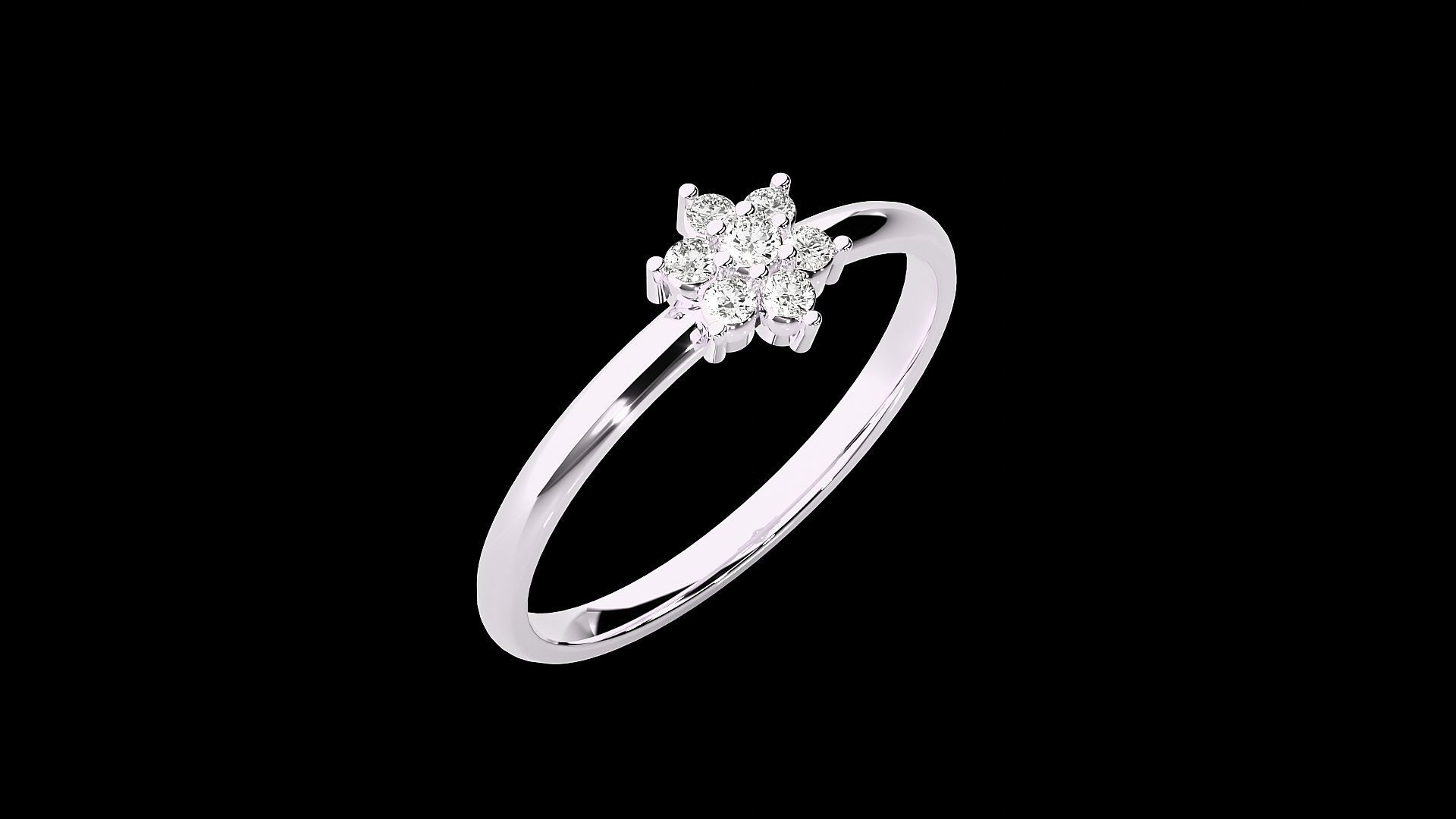 Ultra light wt minimalist Women Ring 3dm renders detail 3D print model_6