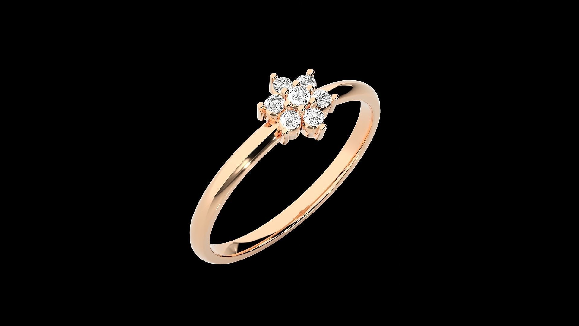 Ultra light wt minimalist Women Ring 3dm renders detail 3D print model_2