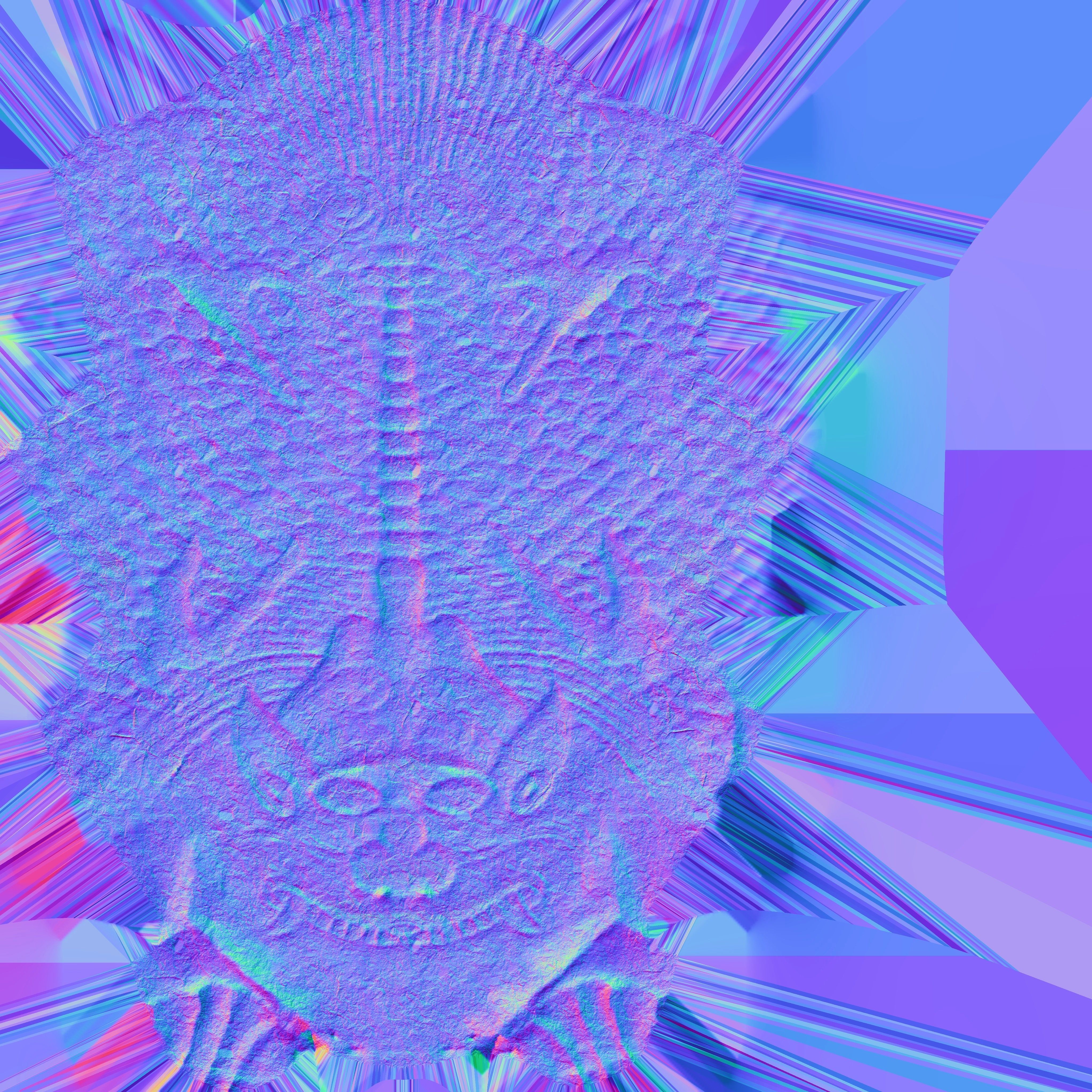 Game Ready Heatea Mythical Unicron Lion Stone Stair Low-poly 3D model_22