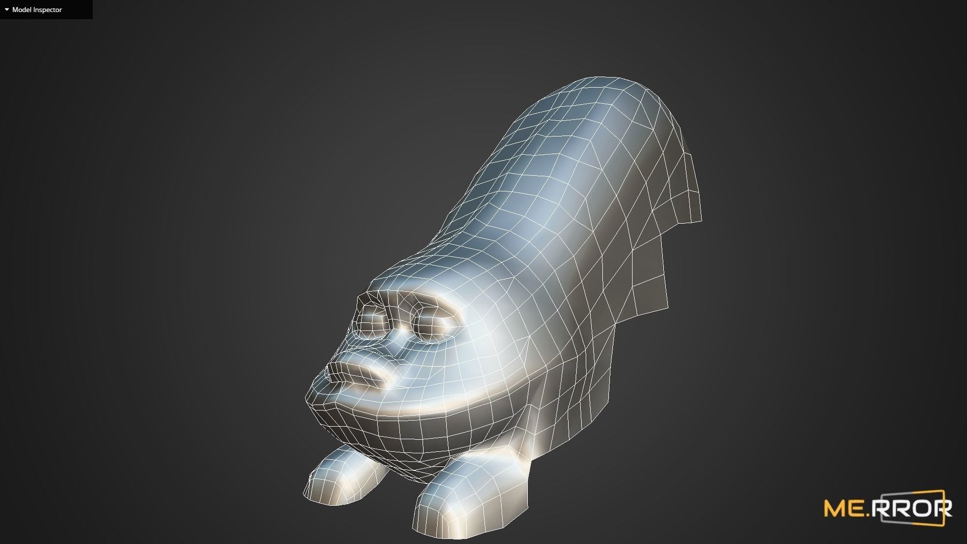 Game Ready Heatea Mythical Unicron Lion Stone Stair Low-poly 3D model_16