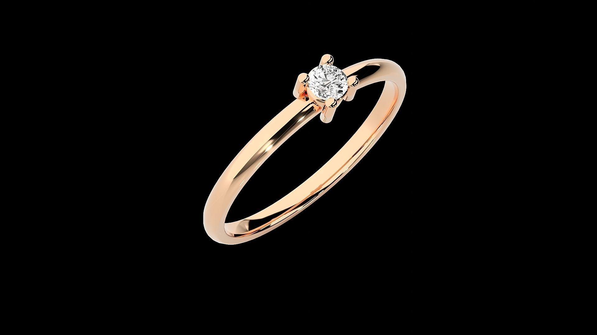 Ultra light wt minimalist Women Ring 3dm renders detail 3D print model_2