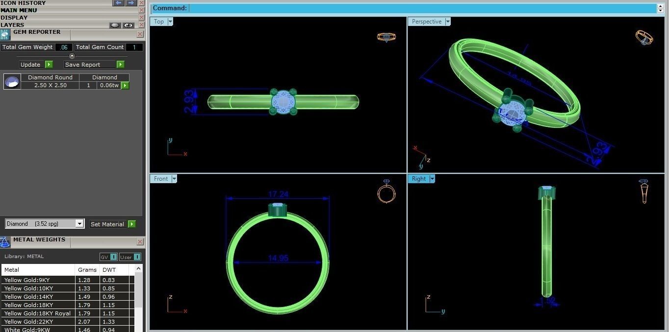Ultra light wt minimalist Women Ring 3dm renders detail 3D print model_4