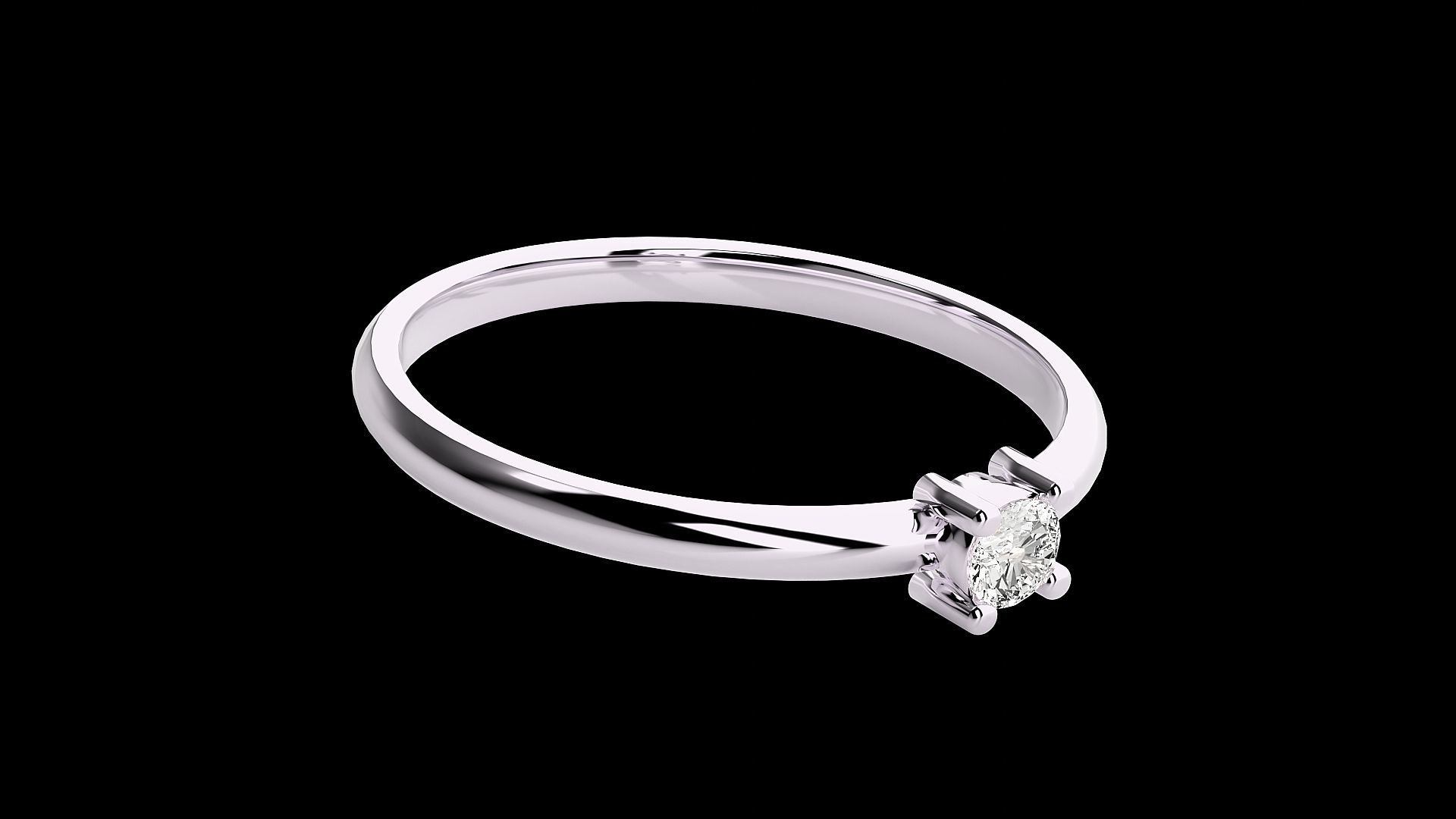 Ultra light wt minimalist Women Ring 3dm renders detail 3D print model_5