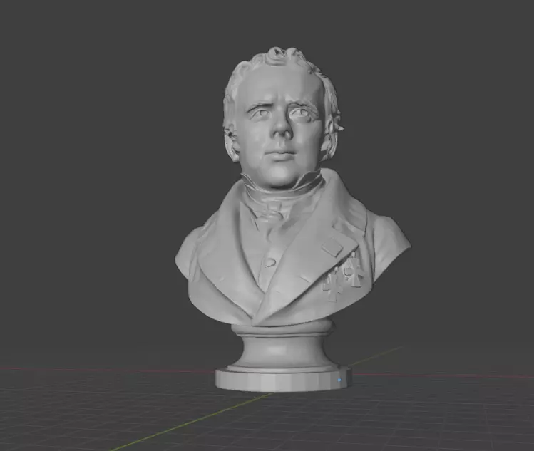 Hans Christian Oersted 3D print model_2